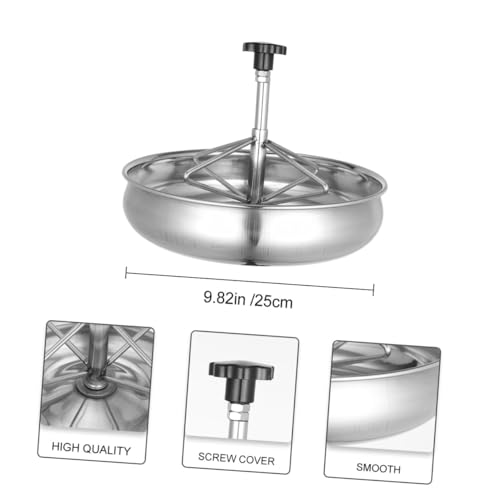 Yardwe Edelstahl Futtertrog Ferkel Futterbehälter mit Haken Dickwandig Auslaufsicher Geeignet für Schweine und Kleintiere Praktische Futterschale für Haus Gewerbehöfe Yardwe Edelstahl Futtertrog Ferkel Futterbehälter mit Haken Dickwandig Auslaufsicher Geeignet für Schweine und Kleintiere Praktische Futterschale für Haus Gewerbehöfe von Yardwe