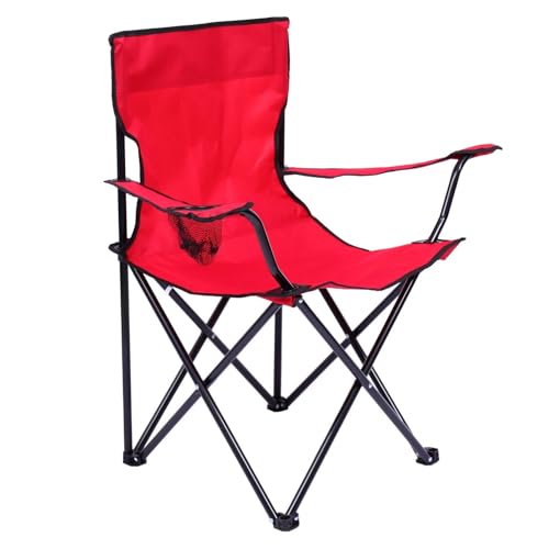 Yardwe Faltbarer Angelstuhl mit Armlehnen Robuster Campingstuhl Tragbarer Klappstuhl für Angeln Wandern Outdoor Stabiler X fuß Bequemer Gepolsterter Rückenlehne Rot Yardwe Faltbarer Angelstuhl mit Armlehnen Robuster Campingstuhl Tragbarer Klappstuhl für Angeln Wandern Outdoor Stabiler X fuß Bequemer Gepolsterter Rückenlehne Rot von Yardwe
