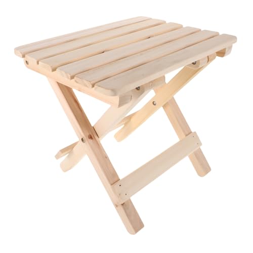 Yardwe Faltbarer Hocker Tragbarer Einfacher Schrittstuhl für Badezimmer Sauna Camping Angeln Outdoor Aktivitäten Robuste Konstruktion Massivem für Drinnen und Draußen von Yardwe