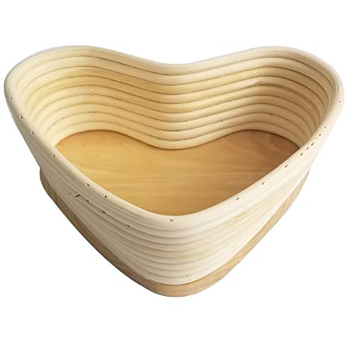 Yardwe Gärkörbchen Gärkorb Herz Form Rattan Peddigrohr Brotschale Brotform für Brotteig Bäcker Brotbacken Bäckermesser Khaki Größe Yardwe Gärkörbchen Gärkorb Herz Form Rattan Peddigrohr Brotschale Brotform für Brotteig Bäcker Brotbacken Bäckermesser Khaki Größe von Yardwe