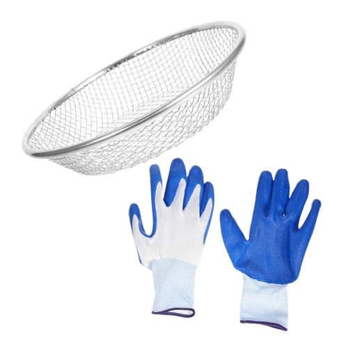 Yardwe Gartensieb mit Maschen Hand Sieb für Erde Sand und Steine Handschutz Handschuhe Werkzeug für Gartenarbeit und Kompostierung von Yardwe