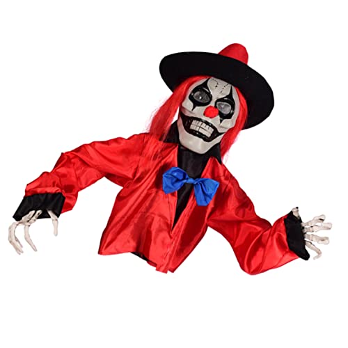 Yardwe Halloween Gartenstecker Clown Geist Leuchtend Wetterfeste Outdoor Deko für Halloween Party Gruselige Hofdekoration Robustes Material Vielseitig für Garten Rasen und Vorgarten Yardwe Halloween Gartenstecker Clown Geist Leuchtend Wetterfeste Outdoor Deko für Halloween Party Gruselige Hofdekoration Robustes Material Vielseitig für Garten Rasen und Vorgarten von Yardwe