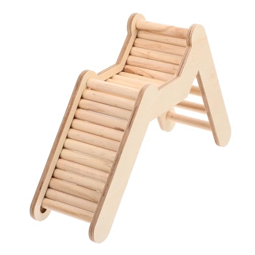 Yardwe Hamster Kletterleiter aus Holz Bissfestes Verschleißfestes Hamster Käfig Multifunktionale Leiter für Zwerghamster Chinchilla und Kleintiere Platzsparendes Design Langlebig und von Yardwe