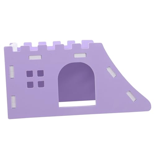 Yardwe Hamsterhaus mit Kletterleiter Multifunktionales Versteck und Schlafplatz für Zwerghamster und Meerschweinchen Robustes für Kleintiere Violett als Rückzugsort und von Yardwe