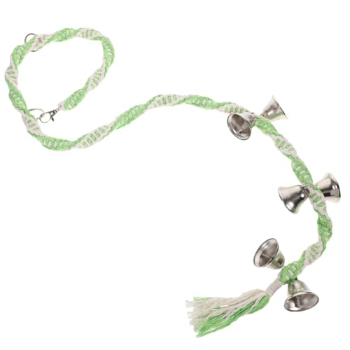 Yardwe Handgewebte Zarte Hundetürglocke mit Farbigem Glockenseil Praktische Trainingsglocke für Haustiere Sichere Aufmerksamkeitserregung Modisches Haustierzubehör Weiß Grün Yardwe Handgewebte Zarte Hundetürglocke mit Farbigem Glockenseil Praktische Trainingsglocke für Haustiere Sichere Aufmerksamkeitserregung Modisches Haustierzubehör Weiß Grün von Yardwe