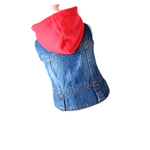 Yardwe Haustierwesten Haustierkleidung Jeansjacke Hundebekleidung Für Chihuahua Welpen Bulldogge Yorkie Mit Strickmütze Xs Rot Für Frühling Sommer Herbst Yardwe Haustierwesten Haustierkleidung Jeansjacke Hundebekleidung Für Chihuahua Welpen Bulldogge Yorkie Mit Strickmütze Xs Rot Für Frühling Sommer Herbst von Yardwe
