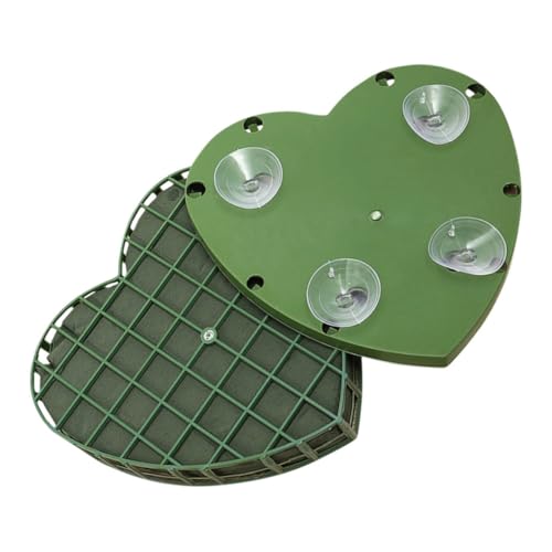 Yardwe Herzförmiger Blumenschaum mit Saugnapf für DIY Hochzeitsdekoration Romantische Autohaube Blumenschmuck für Verlobung und Valentinstag EIN Blumenset für Unvergessliche von Yardwe