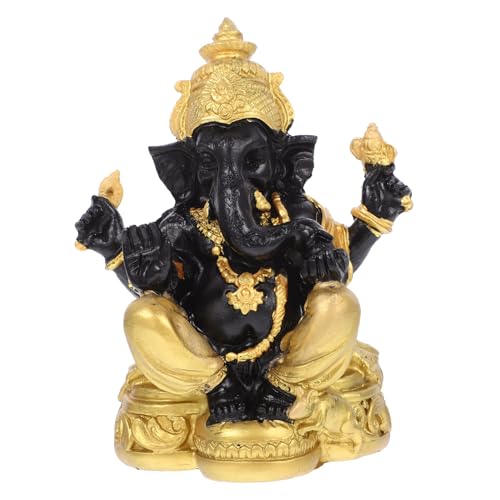 Operitacx Ganesha Figur, Indische Deko Elefant Statue, Ganesha Statue Buddha Figur für Indien Tempel Artikel Indische Meditation Yoga Altar Dekoration von Operitacx