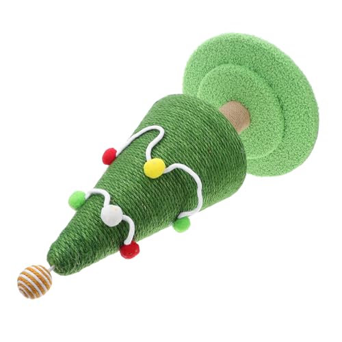 Yardwe Hoher Sisal Kratzbaum für Kätzchen Festlicher Kratzspielzeug für Katzen Platzsparendes Design für Indoor Spielbereiche von Yardwe