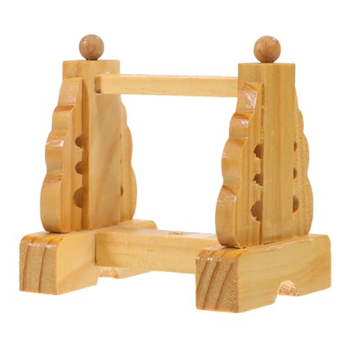 Yardwe Holzflaggenrahmen Flaggen-Tischhalter Kleiner Fahnenhalter Fahnenständer aus Tischständer für kleine Fahne Flaggenbasis aus Tischflaggenhalter Flag-Schreibtischbasis Gelb von Yardwe