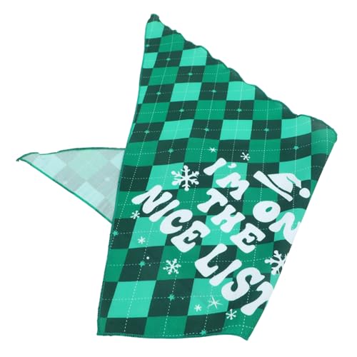 Yardwe Hundebandana Weihnachts Schal Grün Kariert Komfortabler Vielseitiger Dreieckstuch für Welpen und Haustierdeko Waschbar und Bequem für Party und Alltag Yardwe Hundebandana Weihnachts Schal Grün Kariert Komfortabler Vielseitiger Dreieckstuch für Welpen und Haustierdeko Waschbar und Bequem für Party und Alltag von Yardwe