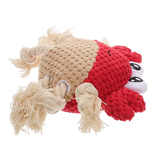 Yardwe Hundekauspielzeug Krabbenform mit Quietscher Robustes Beißspielzeug zur Zahnpflege Zahnreinigend und Zahnfleischmassierend für Welpen und Mittelgroße Hunde Langlebig und Yardwe Hundekauspielzeug Krabbenform mit Quietscher Robustes Beißspielzeug zur Zahnpflege Zahnreinigend und Zahnfleischmassierend für Welpen und Mittelgroße Hunde Langlebig und von Yardwe