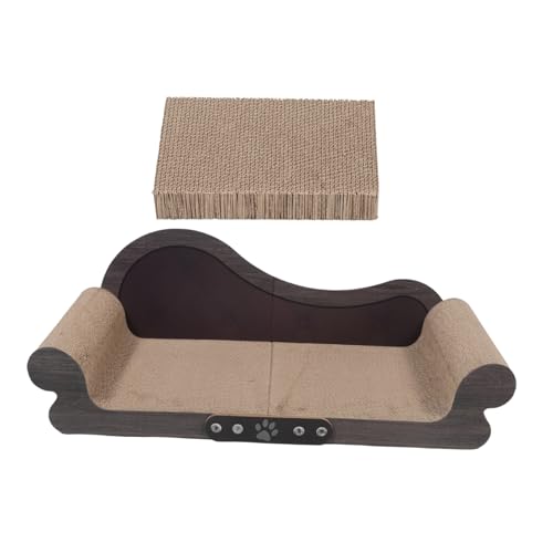 Yardwe Katzenkratzsofa aus Wellpappe Verschleißfest kein Abfallen von Krümeln Langlebiges Katzenkratzbrett mit Gepolsterten Armlehnen Fördert Gesundes Kratzverhalten für Indoor-kätzchen Yardwe Katzenkratzsofa aus Wellpappe Verschleißfest kein Abfallen von Krümeln Langlebiges Katzenkratzbrett mit Gepolsterten Armlehnen Fördert Gesundes Kratzverhalten für Indoor-kätzchen von Yardwe