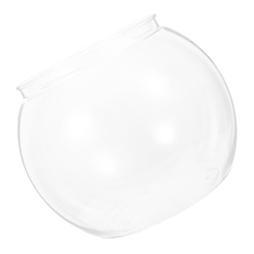 Yardwe Kleines Transparentes Aquarium aus Kunststoff Eleganter und Kompakter Fischbehälter für Schreibtisch oder Bruchsicher für Betta Fische und Kleine Aquarienbewohner Hohe und von Yardwe