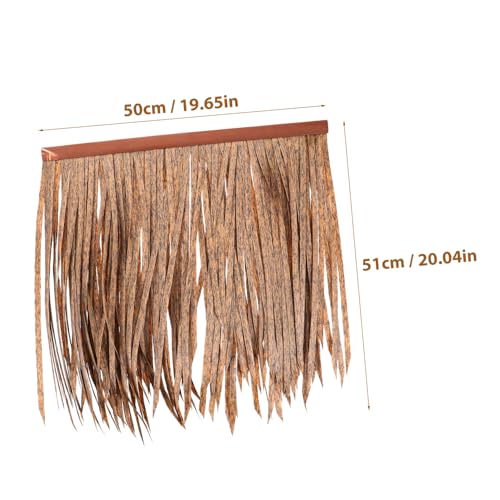 Yardwe Künstliches Strohdach Lebensnahe Dacheindeckung für Gartenhaus Dekor Terrassenüberdachung Wetterfest Feuerhemmend Natürliche Optik für Außenbereich und Landschaftsgestaltung von Yardwe