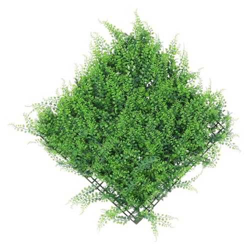 Yardwe Lebensechte Künstliche Grünpflanzen Wandpaneele UV Beständig Pflegeleichte Sichtschutz und Zaunpaneele für Garten und Innenraum Dekoratives Pflanzenpanel für Wandgestaltung von Yardwe