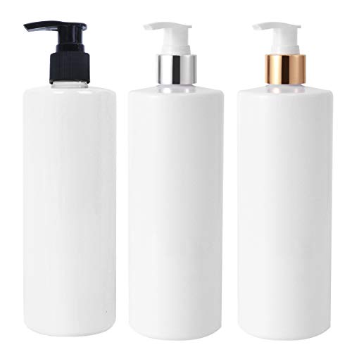 Yardwe Leere Duschflaschen-Set für Shampoo, Conditioner und Duschgel, 473 ml, 3er-Pack von Yardwe