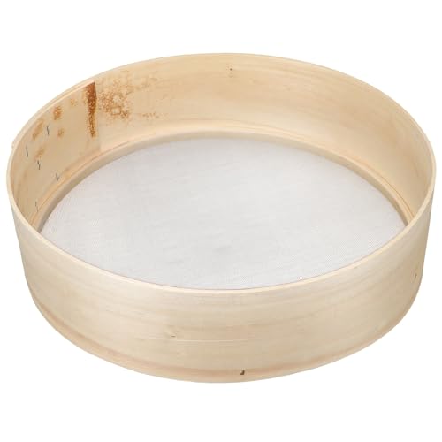 Yardwe Mehlsieb Holz Rund 27cm Mehlsieb zum Backen KüChensieb Feinmaschig für Mehl Reissand Bohnen Getreide Yardwe Mehlsieb Holz Rund 27cm Mehlsieb zum Backen KüChensieb Feinmaschig für Mehl Reissand Bohnen Getreide von Yardwe