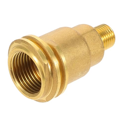 Yardwe Messing Propangas Adapter mit Druckanzeige Universeller Camping Gasflaschen Regler Abnehmbarer Propanventil Konverter für Grill und Heizstrahler Korrosionsbeständig und Langlebig Yardwe Messing Propangas Adapter mit Druckanzeige Universeller Camping Gasflaschen Regler Abnehmbarer Propanventil Konverter für Grill und Heizstrahler Korrosionsbeständig und Langlebig von Yardwe