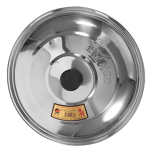 Yardwe Metalldeckel Heftabdeckung Deckel Der Küchenpfanne Plattenabdeckung Steakabdeckung Abdeckung Für Essensausgabe Austausch Von n Pfannendeckel Rostfreier Stahl Wok Mehrzweck von Yardwe