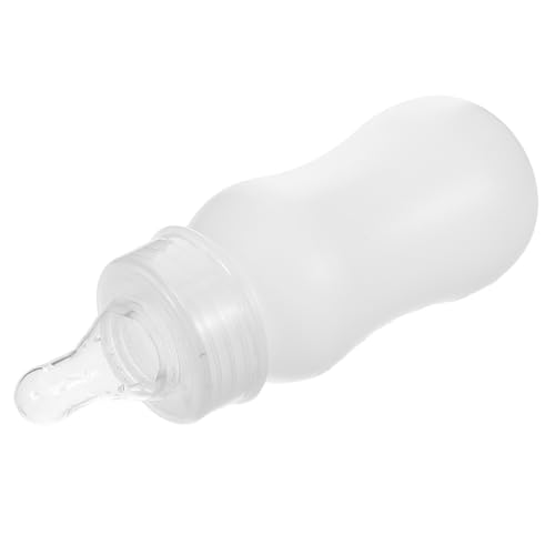 Yardwe Nuckelflasche milchspender Kälber Pflegeflasche Haustierfutterflasche Kleiner Futterautomat Flaschenfütterer für Lamm Animal Fütterungsflasche Babyflasche für Lämmer Plastik Weiß von Yardwe