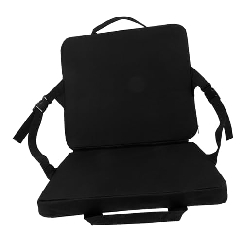 Yardwe Outdoor Camping Klappstuhl mit Verstellbarer Rückenlehne Leicht und Tragbar Inklusive Sitzkissen mit Seitlichen Schnallen und Reißverschlusstasche Geeignet für Garten Strand von Yardwe