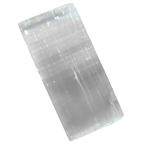 Yardwe Reiner Selenitkristall Poliert Rechteckig Ladeplatte 15 X 8 X 1 cm Für Zuhause von Yardwe