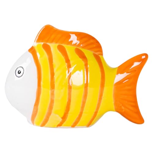 Yardwe Realistische schwimmende Fischornamente aus Keramik – lebendig gestreifte Aquariumdekorationen für Aquarienteiche und Außenbereiche, künstliches Aquariumdekor Yardwe Realistische schwimmende Fischornamente aus Keramik – lebendig gestreifte Aquariumdekorationen für Aquarienteiche und Außenbereiche, künstliches Aquariumdekor von Yardwe
