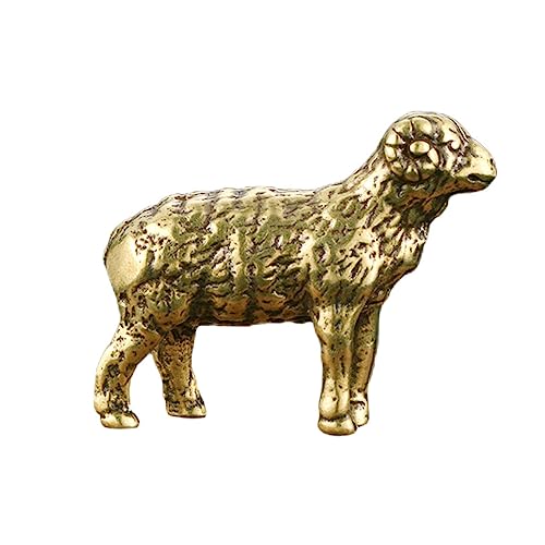 Yardwe Vintage Schaffigur Aus Messing Retro Schaf Dekoration Für Schreibtisch Stilvolles Wohnaccessoire Einzigartiges Für Freunde Und Familie Langlebig Und Praktisch Für Zuhause Und von Yardwe