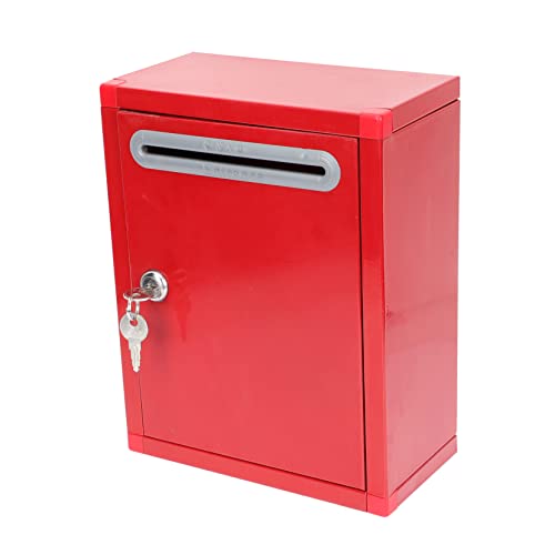 Yardwe Schlüsselkasten Mitleidsbox Wandhalterung Briefkästen Spendenbox Mit Schloss Stimmzettel Kommentarbox Post Feedbackbox Meldebox Check-In Abstimmungsbox Briefkasten Rot Wahlurne Yardwe Schlüsselkasten Mitleidsbox Wandhalterung Briefkästen Spendenbox Mit Schloss Stimmzettel Kommentarbox Post Feedbackbox Meldebox Check-In Abstimmungsbox Briefkasten Rot Wahlurne von Yardwe