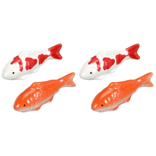 Yardwe 4 Stück Schwimmende Fische Keramik Fische Künstliche Fische die Schwimmen Goldfische für Aquarium Fischbehälter Yardwe 4 Stück Schwimmende Fische Keramik Fische Künstliche Fische die Schwimmen Goldfische für Aquarium Fischbehälter von Yardwe