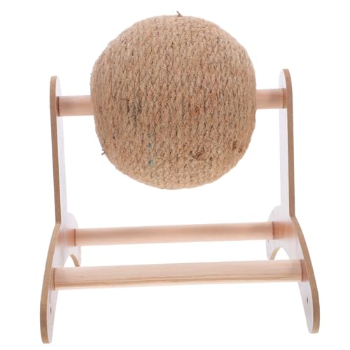Yardwe Vertikaler Sisal Kratzer mit für Kätzchen Interaktives Kratzball für Haustiere für Katzen und Kleine Tiere von Yardwe