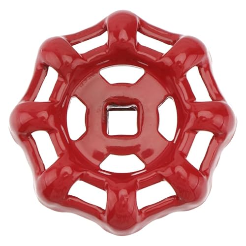Operitacx Ventil Handrad, 7 * 7mm Wasserhahn Griff Ventil Kugelhahn Absperr, Rot Runde Rad Griff Ersatz Rad von Operitacx