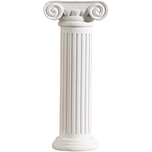 Yardwe Weiße römische Säulen, griechische Säulen, Mini-Harz-Dekorationen für Heimdekoration, Statue, Innen- und Außenbereich, moderner Stil, Hochzeitstischdekoration, Haus-Garten-Ornament von Yardwe