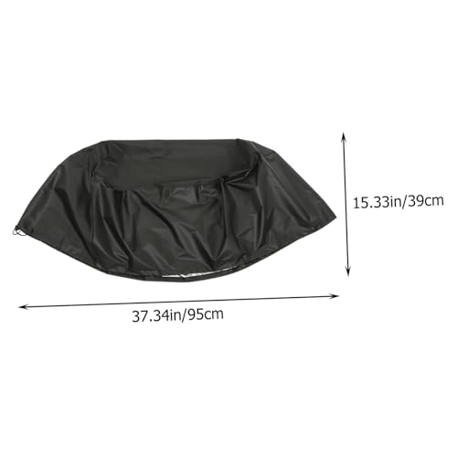 Yardwe Wetterfeste Grillabdeckhaube Rund UV beständig Wasserabweisend Grill Schutzhaube Leicht Tragbar für Gasgrills Geeignet von Yardwe