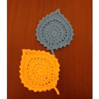 Herbst-Blatt-Untersetzer | Häkeln von YarnCreationsByEleni
