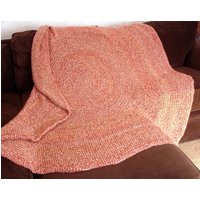 Neue Handgemachte "Woodland Circle" Gehäkelte Afghan in Spice - 72" Neue Handgemachte "Woodland Circle" Gehäkelte Afghan in Spice - 72" von YarnItAnyWay