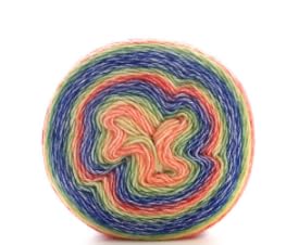 Yarniss Häkelgarn mit 2 Knäueln à 150 g zum Stricken und Häkeln, verschiedenes, weiches Garn mit lebendigen Farben, mehrfarbig, perfekt für Decken, Schals, Schals und Kleidungsstücke. von Yarniss
