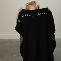 Code ~ Heirloom Babydecke - Personalisiert, Maschinenwaschbar, Nachhaltig, Coding Theme von Yarnmal