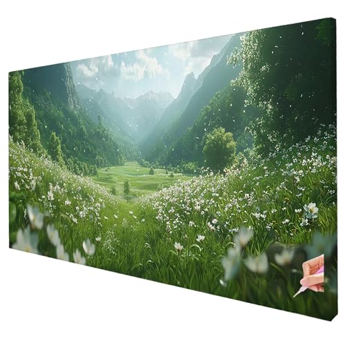 Diamond Painting Anlage 100x40cm Diamond Painting Erwachsene Groß XXL Natur Set DIY Diamant Malerei Kreativ Set für Erwachsene 5D Diamant Kunst Stickerei für Geschenke für Frauen Halloween Deko R-93 von Yarqzhng