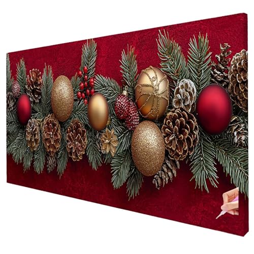 Diamond Painting Anlage Diamond Painting XXL 250x100cm 5D Weihnachten Diamant Kunst Malerei Set Basteln Erwachsene Anfänger DIY Full Diamant Stickerei Kreuzstich Set für Deko Wohnzimmer Geschenke W-58 von Yarqzhng