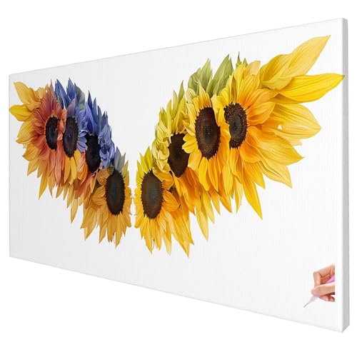 Diamond Painting Blumen 250x100cm Diamond Painting Erwachsene Groß XXL Abstrakt Set DIY Diamant Malerei Kreativ Set für Erwachsene 5D Diamant Kunst Stickerei Geschenke für Frauen Halloween Deko W-48 von Yarqzhng