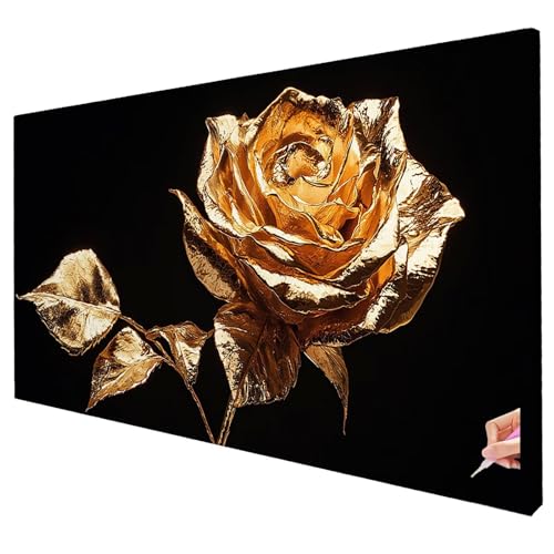 Diamond Painting Blumen Diamond Painting XXL 100x40cm Einfach Diamant Kunst Malerei Set Basteln Erwachsene Anfänger DIY Diamant Stickerei Kreuzstich Set für Deko Wohnzimmer Geschenke für Frauen R-79 von Yarqzhng