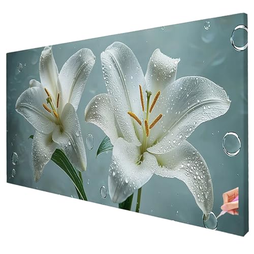 Diamond Painting Blumen Diamond Painting XXL 150x60cm 5D Lilie Diamant Kunst Malerei Set Basteln Erwachsene Anfänger DIY Diamant Stickerei Kreuzstich Set für Deko Wohnzimmer Geschenke für Frauen W-37 Diamond Painting Blumen Diamond Painting XXL 150x60cm 5D Lilie Diamant Kunst Malerei Set Basteln Erwachsene Anfänger DIY Diamant Stickerei Kreuzstich Set für Deko Wohnzimmer Geschenke für Frauen W-37 von Yarqzhng