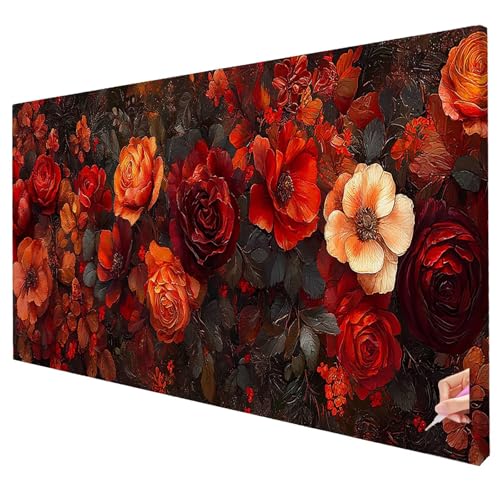 Diamond Painting Blumen Diamond Painting XXL 80x30cm 5D Anlage Diamant Kunst Malerei Set Basteln Erwachsene Anfänger DIY Diamant Stickerei Kreuzstich Set für Deko Wohnzimmer Geschenke für Frauen W-40 Diamond Painting Blumen Diamond Painting XXL 80x30cm 5D Anlage Diamant Kunst Malerei Set Basteln Erwachsene Anfänger DIY Diamant Stickerei Kreuzstich Set für Deko Wohnzimmer Geschenke für Frauen W-40 von Yarqzhng
