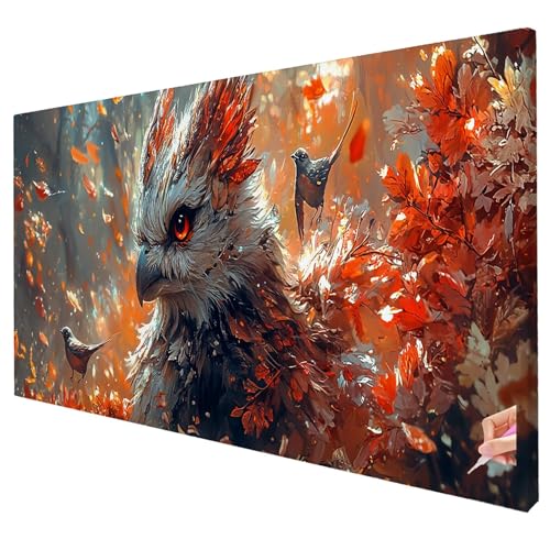 Diamond Painting Erwachsene Groß XXL 130x50cm Diamant Painting Bilder Vögel Bastelset Erwachsene DIY Blatt Diamond Art Set Diamant Malerei Strasssteine Kreuzstich Set für Weihnachtsdeko Geschenke S-14 von Yarqzhng