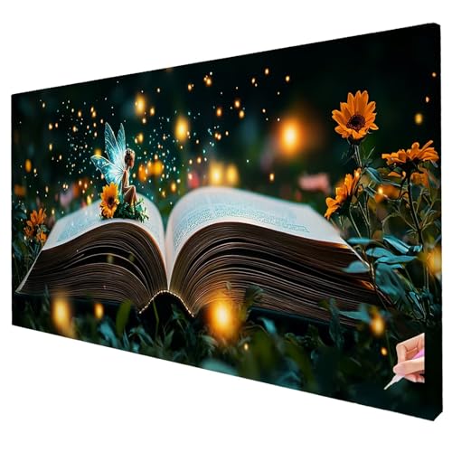 Diamond Painting Erwachsene Groß XXL 250x100cm Diamant Painting Bilder Elf Bastelset Erwachsene DIY Blume Diamond Art Set Diamant Malerei Strasssteine Kreuzstich Set für Weihnachtsdeko Geschenke S-11 von Yarqzhng