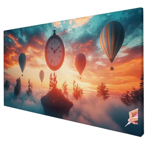 Diamond Painting Erwachsene Groß XXL 250x100cm Diamant Painting Bilder Sonnenuntergang Bastelset Erwachsene DIY Landschaft Diamond Art Set Diamant Malerei Strasssteine Kreuzstich für Geschenke R-89 von Yarqzhng