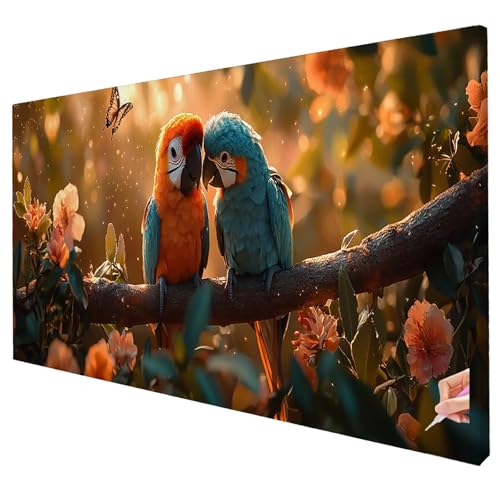 Diamond Painting Erwachsene Groß XXL 250x100cm Diamant Painting Bilder Vögel Bastelset Erwachsene DIY Schmetterling Diamond Art Set Diamant Malerei Strasssteine Kreuzstich Set für Weihnachtsdeko W-44 von Yarqzhng