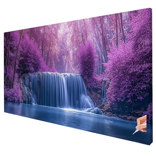 Diamond Painting Landschaft Diamond Painting XXL 250x100cm Fallen Diamant Kunst Malerei Set Basteln Erwachsene Anfänger DIY Diamant Stickerei Kreuzstich Set Deko Wohnzimmer Geschenke für Frauen W-61 von Yarqzhng